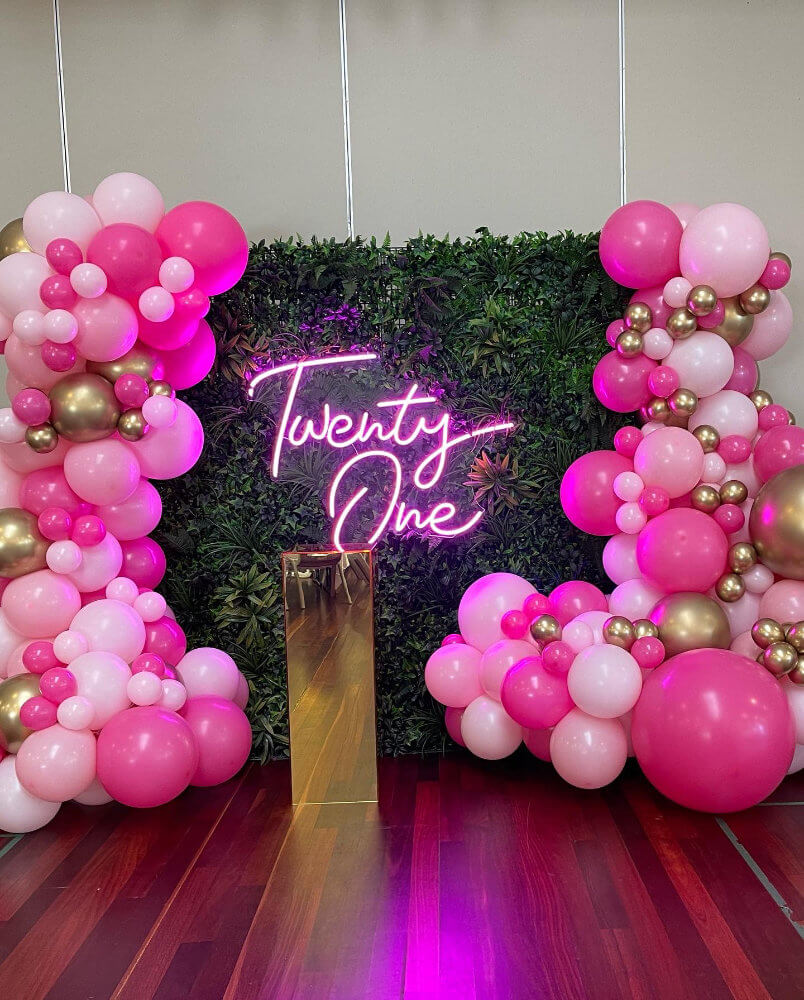 21st Birthday Backdrops Arches Hire Events Brisbane Melanie Jane Weddings and Events 2
