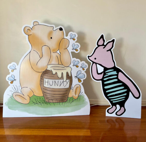 Classic Winnie The Pooh Piglet Standee Set Party Decor Cutout Children's Birthday Parties