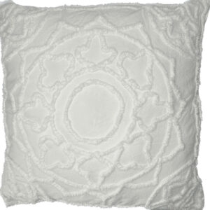 Pattern White Cushion Euro White Cotton Cushion Decor Hire